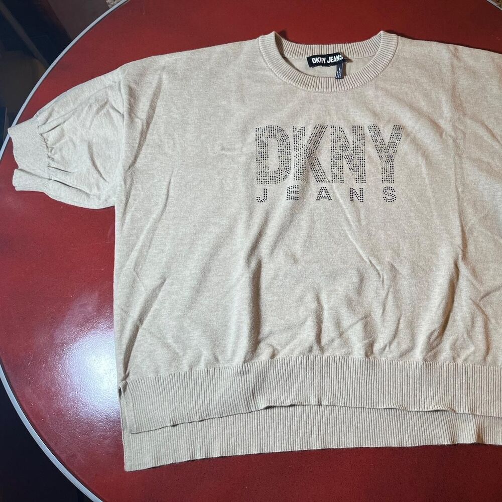 Dkny Women's Tan and Brown Jumper